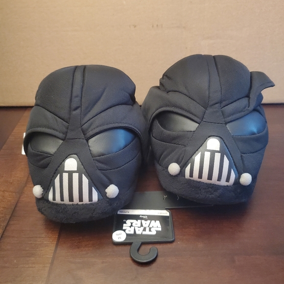 Mens Star Wars Darth Vader Plush Slippers - Picture 5 of 8